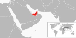 Map UAE