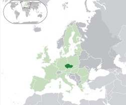 Map of Czech in Europe