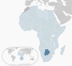Map Botswana