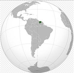 Map Suriname